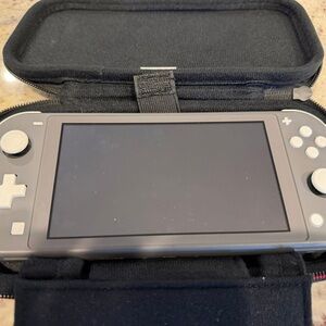 Nintendo Switch with case and games